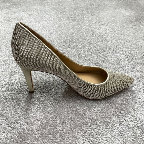 Antonio Melani Gold Sparkle Metallic Pointed Toe Heel Pump Womens 8.5M Elegant - Picture 14 of 14